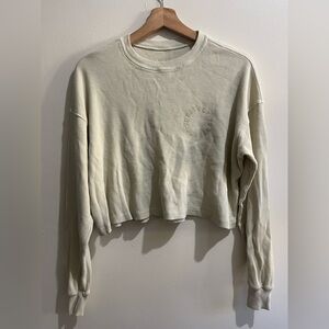 SET Active Cream Cropped Sweatshirt